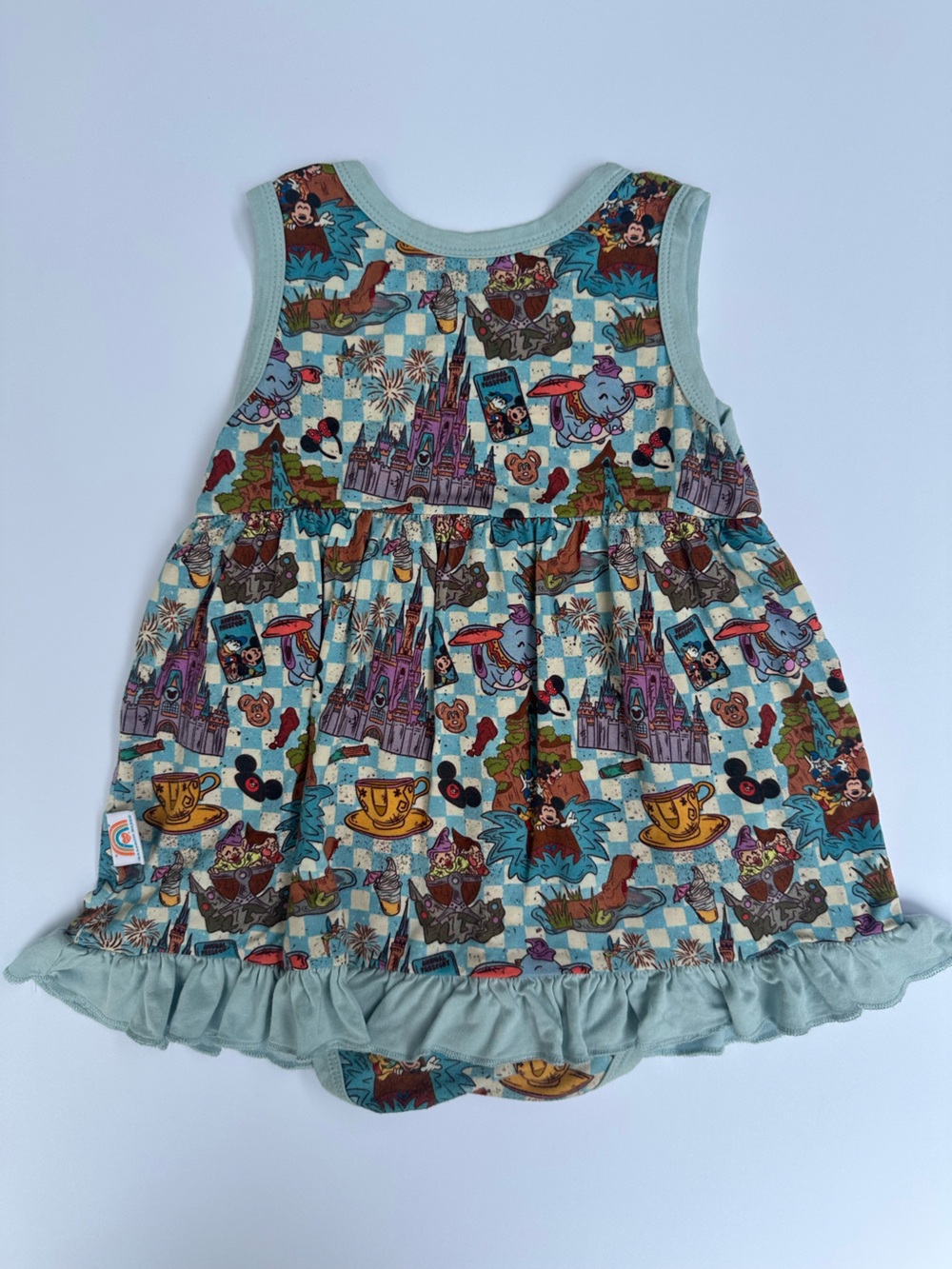 Bamboo Bliss | Disney Rides Onesie Dress | 12-18 month - Picture 4 of 4